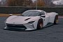 Concrete-Gray Bagged Daytona SP3 on Aerodiscs Aims for Virtual Cease and Desist