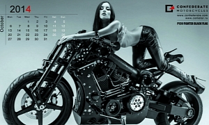 Confederate Motorcycles 2014 Calendar, a Bit NSFW, but Utterly Cool