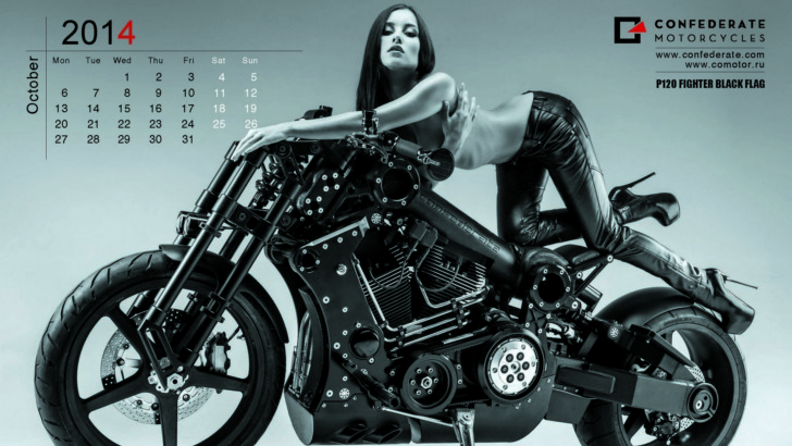 Confederate Motorcycles 2014 Calendar