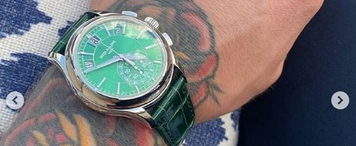 Conor McGregor shows off his new, limited-edition Patek Phillippe Annual Calender Cronograph