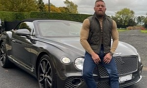 Conor McGregor Is Back in the Bentley Continental Convertible, Can't Stay Away