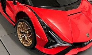 Conor McGregor Starts His Children's Car Collection With a Red Lamborghini Sian Toy Car