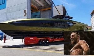 Conor McGregor Takes Delivery of His Custom Lamborghini Tecnomar 63 Speedboat