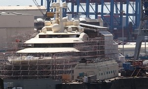 Construction Resumes on Seized $600 Million Megayacht Dilbar, but No One Knows What For