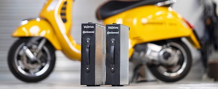 V4Drive/Continental battery for e-scooters