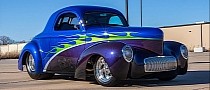 Contradictory 1941 Willys Americar Hides Unexplained Detailing in the Purple of Its Doors