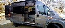 Converted Ram Van Fits a Family of Four and Their Dog, Has Bunk Beds and an Unusual Layout