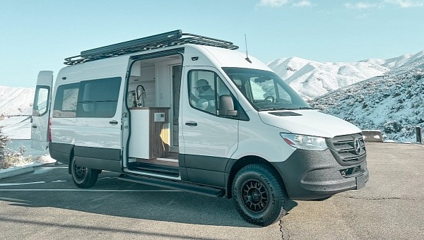 Cleverly designed Sprinter van fits inside all the necessary amenities