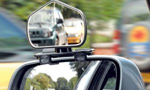 Convex Side Mirrors Eliminate Blind Spots