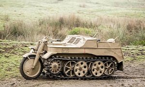 Cool WW2 German Tracked Motorcycle Going Under The Hammer