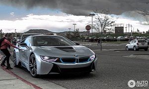 Coolest Mom Ever? Kid Gets Picked Up from School in BMW i8