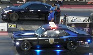 Cops Go Drag Racing, Challenge Fast Cars to Quarter Mile Duels