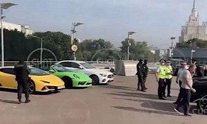 Cops Raid “Rich and Successful” Supercar Parade in Moscow, Arrest Shocked Owners