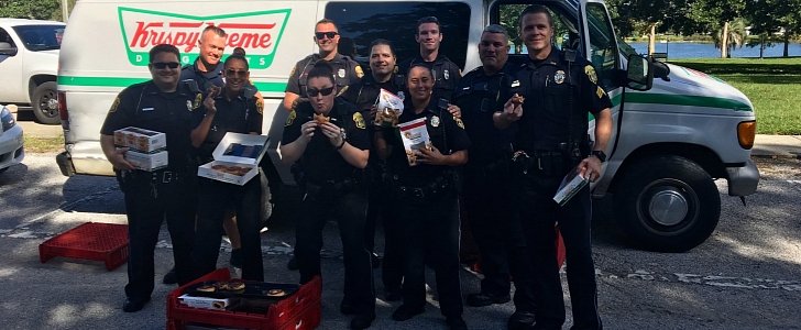 Cops retrieve stolen Krispy Kreme delivery van, get free donuts