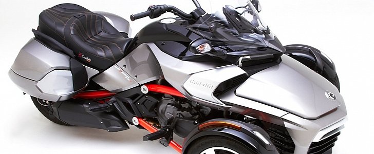 Can-Am Spyder F3 with Corbin Fleetliner sidecases