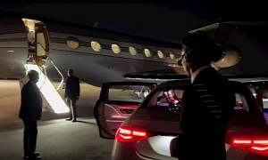 Corey Gamble Lands in Private Jet, Lil Baby Picks Him Up in a Mercedes-Maybach S-Class