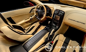 Corvette C6 Custom Interior: Pepper & Vanilla