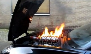 Corvette C6 Z06 Engine Catches Fire