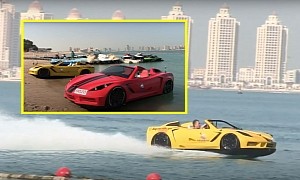 Corvette-Inspired "Jet Car" Makes Jet Ski Users Envious, It's a Pricey Experience