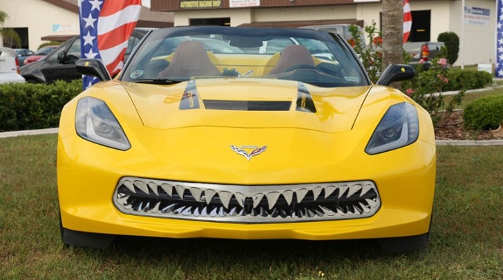 Corvette Stingray Receives Shark Tooth Metal Grille Insert