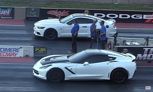 Corvette vs Mustang GT Drag Races Look Truly Classic, but Someone Needs Upgrades