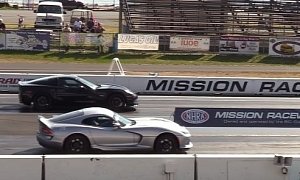 Corvette Z06 Drag Races Dodge Viper, The Gap Is Massive