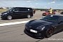 Corvette Z06 Goes Drag Racing, Meets One Bad Mercedes V-Class MPV