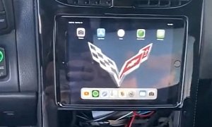 Corvette Z06 Upgraded with an iPad Dash Using a Custom Center Console