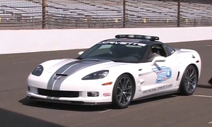 Corvette ZR1 Does Practice Laps at Indianapolis