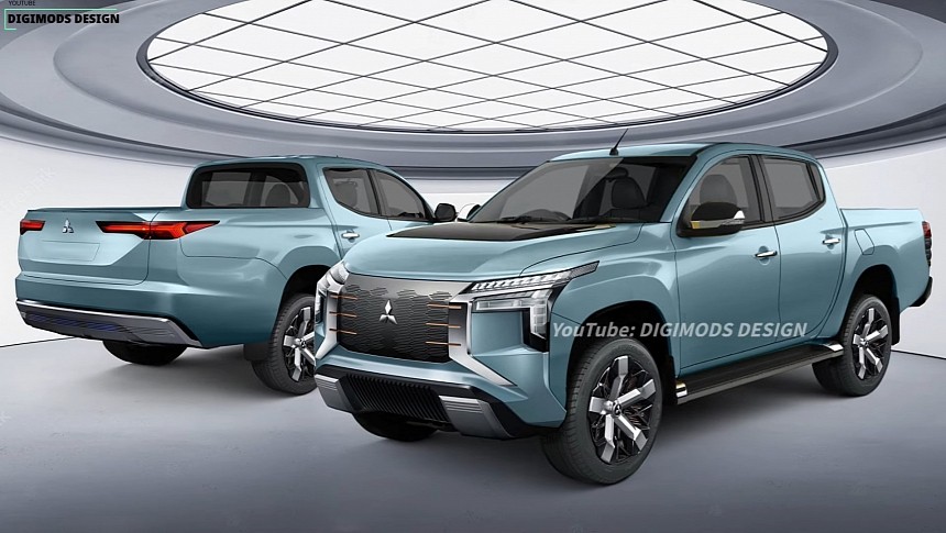 Mitsubishi E-Truck rendering by Digimods DESIGN 