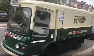 Couple Buys 1970s Milk Float for $2,700 on eBay, Becomes Zero-Waste Mobile Shop