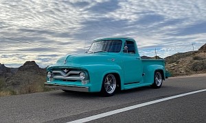 Coyote-Swapped 1955 Ford F-100 Has a “Superstition” Drive Through the Mountains