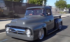 Coyote V8-Swapped 1956 Ford F-100 Custom Truck Handles as Well as It Looks