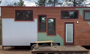 Cozy 32-Foot Tiny Home on Wheels Can Accommodate a Family of Six