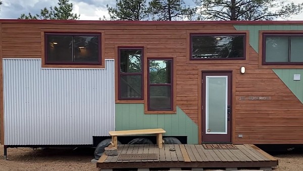 Custom tiny home on wheels has everything a family of six could possibly need