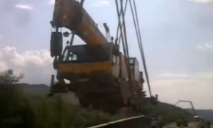 Crane on Crane Dropping Actions Delivers LOLs