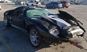 Crashed 2006 Ford GT Believes It Can Fly, Spreads Its Wings on the Used Car Market