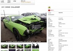Crashed 2015 Dodge Challenger SRT Hellcat Heading to IAAI Auction – Photo Gallery