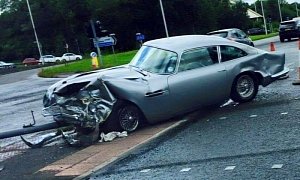 Crashed Aston Martin DB5 Worth $1.5 Million Proves Life Is Not a James Bond Movie