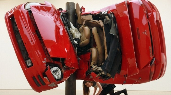Crashed Cars Exhibition by Dirk Skreber