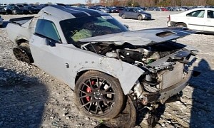 Crashed Dodge Challenger Redeye Deserves a Decent Burial, Gets Listed for Sale Instead