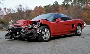 Crashed Honda NSX Hasn't Moved an Inch in 10 Years. Will It Start Again?