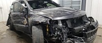 Crashed Jeep Grand Cherokee Trackhawk Could Roll Over to Your Garage