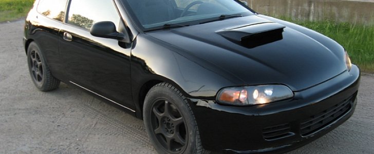 Crashed Subaru WRX Gets Honda Civic Body