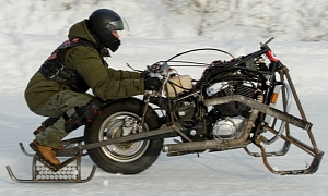 Crazy and Awesome Russian Winter Motorcycle Rally