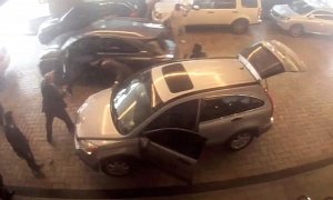Crazy Carjacker Rams People in Horrific Attempt to Get Away