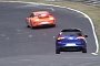 Crazy Golf R420 Chases Porsche 911 GT3 on the Nurburgring