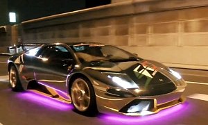 Crazy LED-Covered Lambos Cruise the Streets of Tokyo
