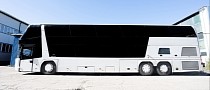 Crazy One-Off Neoplan Motorhome Conversion Sleeps the Rock Stars and Even a Small Crowd