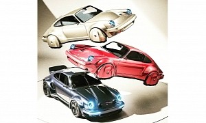 Crazy Porsche 911 VTOL Composition Digitally Alters Perception of Floating Cars